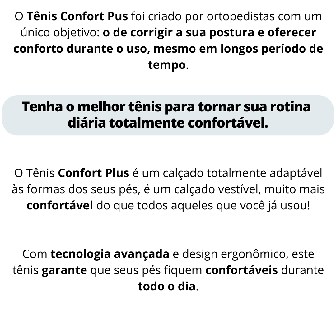 Tenis Ortopédico Confort Plus® 38 2 618c1d74 c071 4bb3 a09a 78cf2db5d858