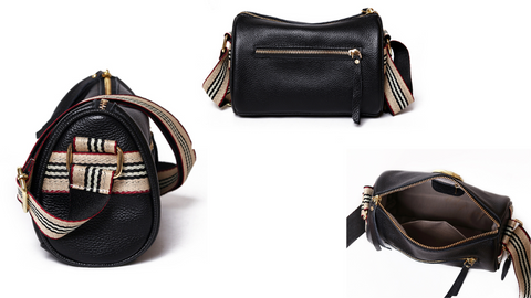 Bolsa de Couro Legítimo Bella Fashion 2 Bolsa de Couro Legítimo