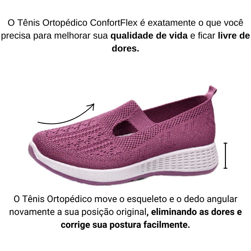 Tênis Ortopédico ConfortFlex - Ultra Leve e Macio 3 Tênis Ortopédico ConfortFlex - Ultra Leve e Macio