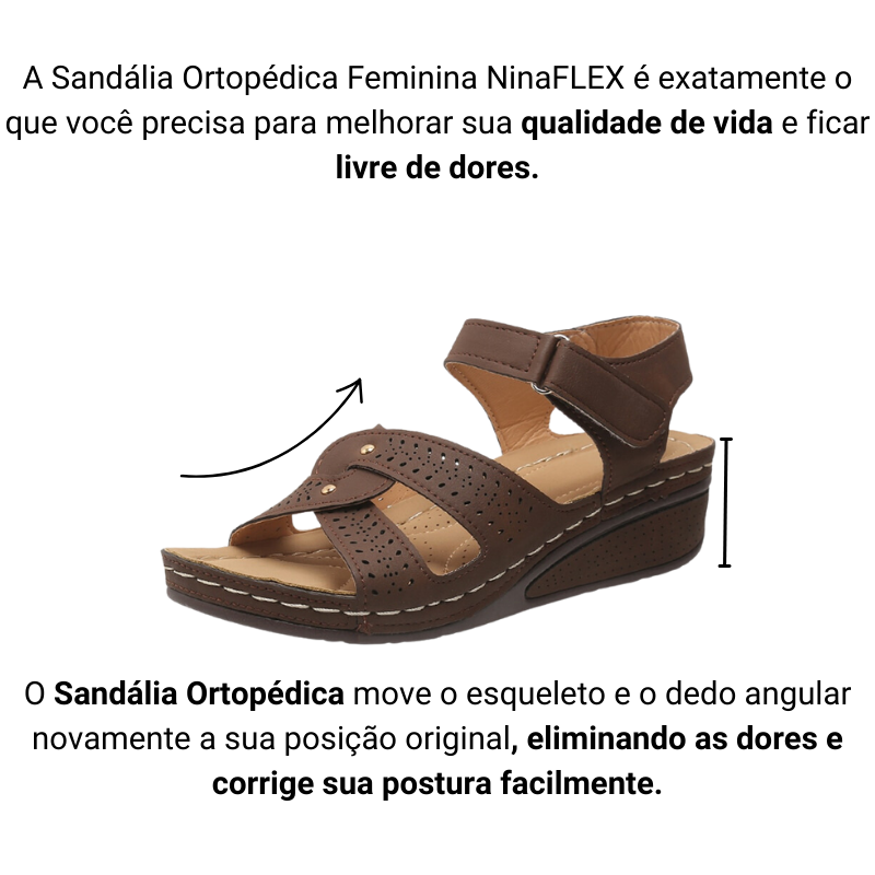 Sandália Ortopédica Feminina NinaFLEX 4 Sandália Ortopédica Feminina NinaFLEX