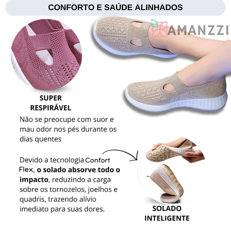 Tênis Ortopédico ConfortFlex - Ultra Leve e Macio 6 Tênis Ortopédico ConfortFlex - Ultra Leve e Macio