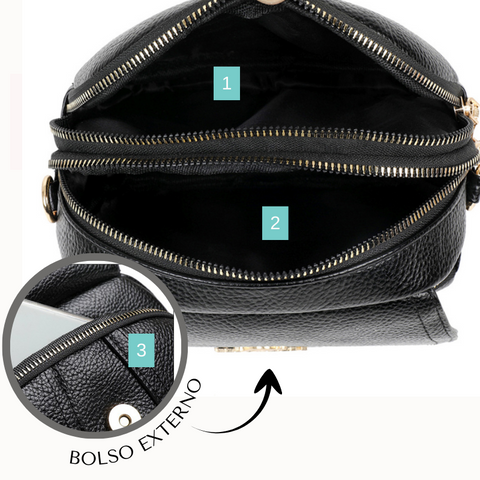 Bolsa Couro Petit Luxo 2 Bolsa de Couro