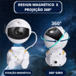 Projetor Astronauta de Estrelas e Galáxias HD