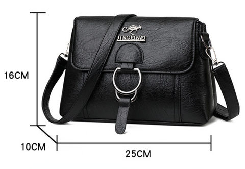 Bolsa Transversal Feminina Vintage Cordelia 4 Bolsa Transversasl Feminina Preta