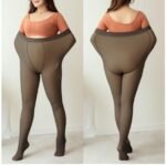 Meia Calça Plus Size Forrada marrom