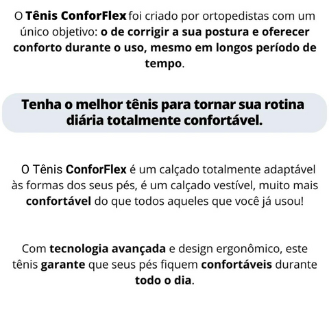 Tênis Ortopédico ConfortFlex 2 Benefícios do Tênis Ortopédico