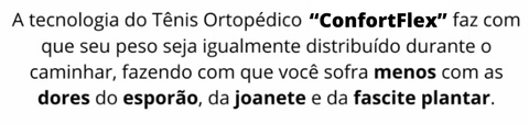 Tênis Ortopédico ConfortFlex 6 Benefícios do Tênis Ortopédico
