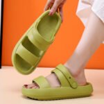 Chinelo Nuvem verde