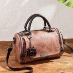 Bolsa Couro rosa