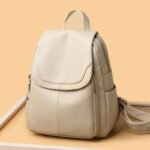 Bolsa de couro feminina creme