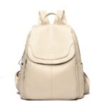 Bolsa de couro feminina creme