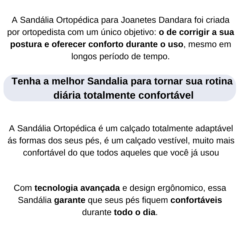 Sandália Ortopédica Dandara
