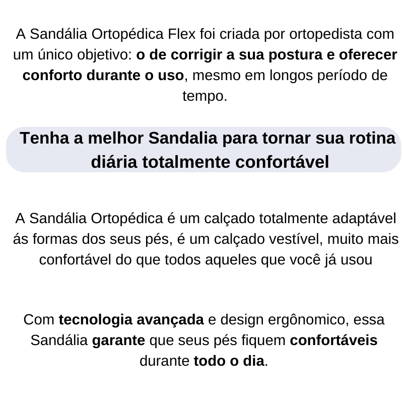 Sandália Ortopédica Flex 