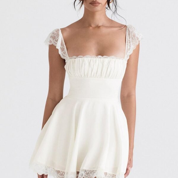 Vestido Curto Bustier Renda Jasmin