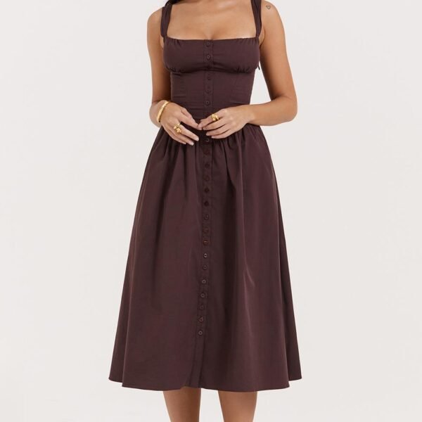 Vestido Midi Bustier Lauren