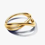 Anel De Prata Entrelaçado