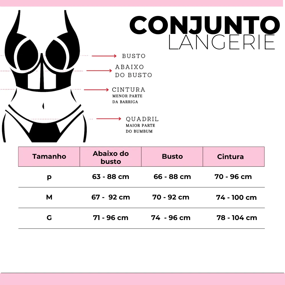 Conjunto Lingerie Sensual Preta de Renda 3 CONJUNTO 17